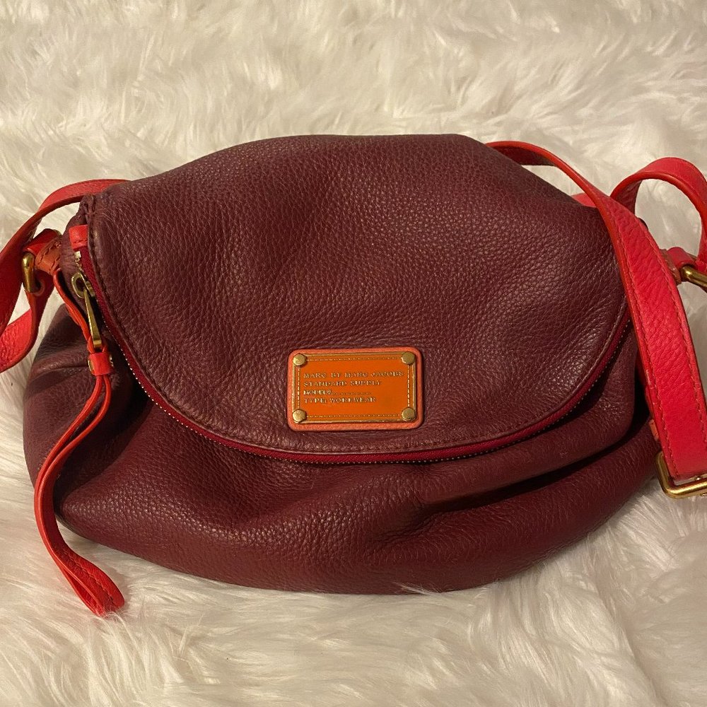 Marc Jacobs Classic Q Burnt Red & Pink Crossbody Bag